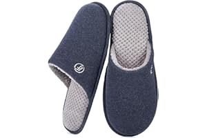 EverFoams Chaussons respirantes douces pour hommes avec mousse à mémoire de forme pour l'été et l'automne