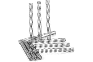 GUNGY Druckfeder Edelstahl Feder Druckfedern 80mm Drahtdurchmesser 0,8mm Außendurchmesser 8mm Länge 80mm Maximale Federkraft 1,44kg 10 Stück