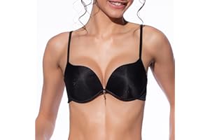 Selene, Sujetador Mujer con Escote en V, Aros y Copas Doble Push-Up, Colección Raquel