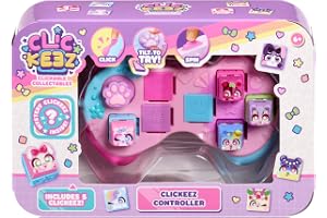 Clickeez Controller, Cute Collectibe Character Keyboard Keys, Anxiety & Stress Relief Fidget Toy, Cube Shaped Key Caps Suitable for Girls and Boys Aged 6+