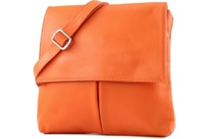 Craze London Double Pocket Genuine Italian Leather Cross body Messenger Shoulder Bag