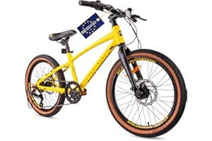 SUN BABY Tatra Bikes Bicicleta Infantil 20 Pulgadas, Bici para niños con Cuadro de Aluminio, 6 Cambios, Frenos de Disco, Timbre, reposapiés, reflectores