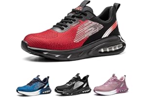 TQGOLD Scarpe Antinfortunistiche Scarpe da Ginnastica Unisex Leggere Antiperforazione Punta in Acciaio Comode Scarpe Sicurezza