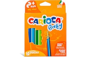 CARIOCA Baby Pencil - crayons de couleur (Synthetic resin, Multi, Triangulaire, Italie, Boîte en carton)