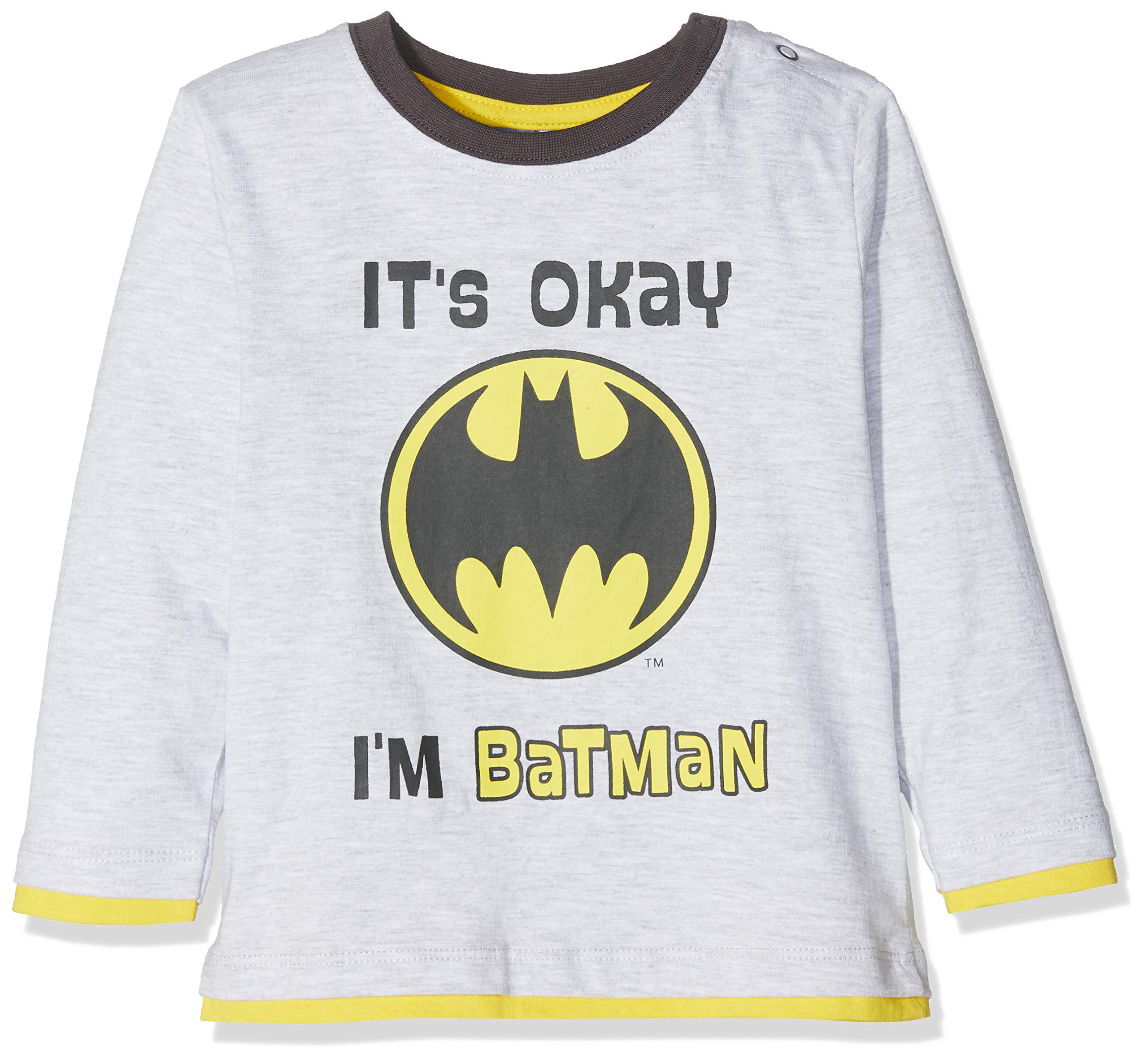 Batman-Baby-Jungen-T-Shirt-2544-Grau-Gris-18-24-Herstellergre-24-Monate