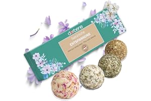 ‎DARBENE DarBene 4 BIO Badekugeln Geschenkset - Badezusatz für pure Entspannung, Geburtstagsgeschenk, Geschenk für Frauen