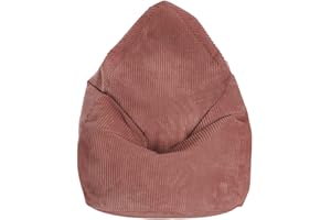 ‎DREAMROOTS DreamRoots Sitzsack Cord Kinder Sitzsäcke Mädchen Jungen70x70x105cm - Sitzsack mit Füllung,Lehne und Bezug - Bean Bag Chair