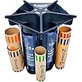 Byteen8 Coin Counter Coin Sorter Tube｜Creative 5-in-1 Change Sorter Coin Organizer｜Change Counter Machine Coin Roller｜Coin Bank Holder Coin Wrappers｜Super Easy to Use & Accurate｜Great Gift for Kids