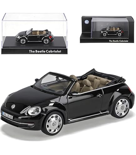 Kyosho Volkwagen Beetle Cabrio Toffee Braun Metallic Ab 2012 1/18