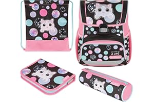 Herlitz Schulranzen Loop Plus Cute Cat, 1 Stück