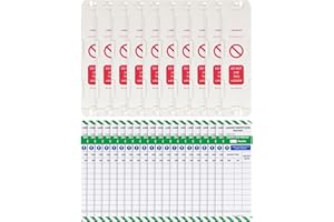 LIVE LIFE BETTER LIVELIFEBETTER® Ladder Tags - 10 Holders and 20 Ladder Inspection Tag Inserts - Full Pack - Fits All Ladder Types & Other Equipment - Suitable for Indoor & Outdoor Use
