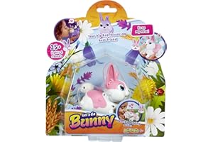 Animagic: Lets Go Bunny - różowy | Twoje biodro, hop odbijający się najlepszy przyjaciel! | Interaktywny chodzący króliczek z ponad 25 światłami i dźwiękami | Dla dzieci w wieku od 5 lat