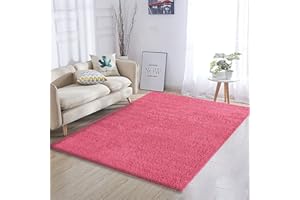 ARREDITALY Tappeto Shaggy A Pelo Lungo Antiscivolo Moderno Per Salotto Camera Soggiorno In Diversi Colori E Misure, Colore Intenso e Brillante (230 x 320 Cm, Rosa)