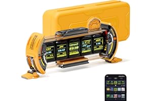 Divoom Times Gate - Reloj Digital Cyberpunk Gaming con Control App Inteligente, WLAN, LED RGB, Panel Personalizado y Arte de Píxeles, para Sala Gaming y Decoración Oficina (Amarillo)