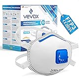 VEVOX® Mascherine FFP3, FFP2 o FFP1 - In set da 5, 10, 20 o 5000 - con guarnizione Comfort Plus - Mascherine antipolvere FFP3