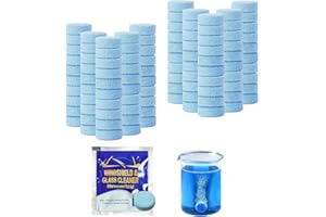GZGRYTRC 120 Pcs Screenwash Tablets, Effortless Windscreen Washer Fluid, Screen Wash for Cars – Multipurpose Cleaning Solution for Auto Glass, Home Windows & Kitchen Surfaces