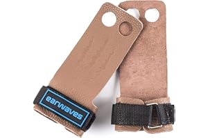 Earwaves ® Rex Grips 2 & 3 Agujeros - Calleras de Cuero para Gimnásticos, Calistenia, Dominadas, Pull ups, Muscle ups, C2B, T2B, Barra, Anillas, etc.