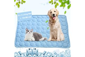 PEJOYE Branger Cooling Mat, Dog and Cat, Ice Silver Dog Cooling Mat, Diffuses Heat from Your Pet, Keep Cool in Warm Summer Weather