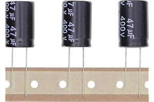 HUABAN 10 Piezas 400V 47UF Condensador electrolítico de aluminio enchufable 16x25 16 * 25mm
