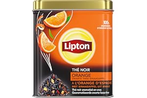 Lipton VRAC Thé Noir Orange, à l'orange d'Espagne 150g