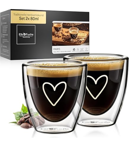 Ensemble De Tasses à Expresso à Double Paroi, Verres à Double Paroi 80 Ml, Effet Flottant Verres Thermiques Verre A Expresso Resistant A La Chaleur 92044847