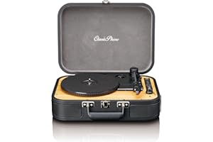 Lenco Classic Phono TT-116 Bluetooth Turntable with 3 Speeds - 33, 45 and 78 RPM - Vintage Vinyl Turntable - RCA Output - Stereo Speaker - Black