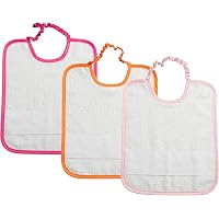 Bavaglini Impermeabili Con Maniche Lunghe Per Asilo (6-24 Mesi) - 2 Pezzi, 42x37cm, Ampia Tasca E Scollatura Elastica