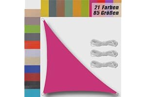 UFAMILUK sun sail shade 3.2x3.2x4.5m waterproof triangle with free rope breathable garden sails for garden shade patio lawn activities canopy Rose