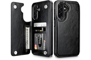 Coolden Hülle für Samsung Galaxy A56 5G HandyHülle Samsung A56 5G Premium PU Leder Hülle mit Kartenfach Stoßfest Schutzhülle Klappbar Flip Case Tasche Brieftasche Klapphülle für Samsung A56 Schwarz