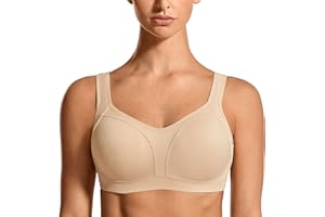 SYROKAN Mujer Sujetador Deportivo Ujetador Sujeción Alta Talla Grande