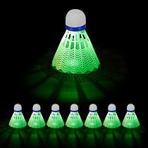 Volante De Bádminton Talbot Torro Magic Night Con LED, 3 Unidades En Lata, Luz Activa Hasta 48 Horas, Plástico Duradero