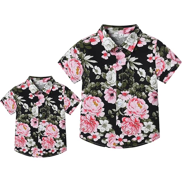 V.H.O. Funky Chemise Hawaïenne Pour Homme, Manches Courtes, Poche Avant, Coupe Standard, Pour L'été, La Plage, Les Vacances, Les Palmiers