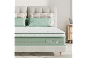 Novilla Mattresses King Size 10.6 Inch 3-Zone Gel Memory Foam Pocket Sprung Mattress, 5FT Hybrid Mattress Firm with Oeko-tex Knitted Fabric and CertiPUR-US Foam 150x200x27cm