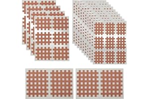 Yoezuo 116 Stück Gittertape, Gitterpflaster Akupunkturpflaster, 3 Größen Cross Tape, hautfarben Kinesiologie Tape, Wasserdicht