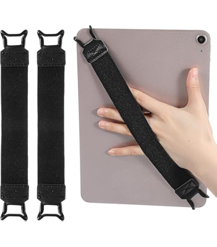 2 stuks tablet-vingerhouders, handgreephouder, universele handhouder, antislip, vingerhouder, handlus, zeer elastische veelzijdige bevestigingsband, e-book, tablet, vingerhouder