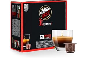 Caffè Vergnano 1882 - èspresso kapsułki z kawą do kompostowania, kompatybilne z Nespresso, Cremoso (kremowy) - opakowanie zawiera 50 kapsułek
