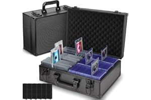 JoyHood Top Loader Aufbewahrungsbox für 600+ 3" x 4" 35PT Top Loaders, Top Loader Box kompatibel mit Sammelkarten und Sportkarten, Nicht für Bewertete Karten