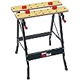 Draper Portable Folding Work Bench | Dual Clamping Action | 12 Holes for Work Clamping Dogs | Heavy Duty Steel Frame | 68027