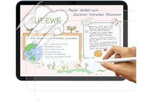 SUEEWE [3 Pezzi] Effetto Carta Pellicola per 10,9" 2022 iPad 10. Generazione,Feel Like Opaca Paper Pellicola in PET per Disegnare Schizzi Scrittura