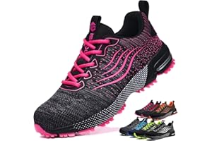 ISOOUS Chaussures de Sécurité Homme Legere Chaussures de Travail Femme Respirante Embout Acier Protection Baskets de Sécurité Confortable