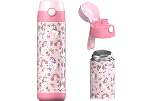 Jarlson® Borraccia Bambini Acciaio Inox "MALI", Bottiglia Termica, Senza BPA, Bottiglia Acqua, Termos, Thermos