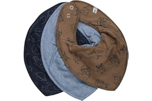 Pippi made with love Unisex Baby dreieck Lätzchen (3er Pack)