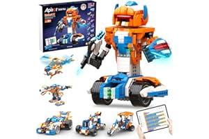 Apitor Robot X, STEM Robot Toys for Kids 8-12, Coding Toy for Boys 8+ Year Old Children, STEM Toys, 12-in-1 Robotic Building Kit, Science Kits for Kids, Programmble Gifts for Boys Christmas Birthday