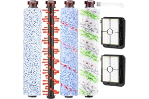 ISINLIVE Zubehör für Bissell CrossWave 3-in-1 C3 Pro Nass Trockensauger 3555N, 3 Multi-Oberflächenbürsten 1868 + 2 Filter 1866 für Bissell CrossWave 17132 2225N 2582N 25821 2519 Staubsauger