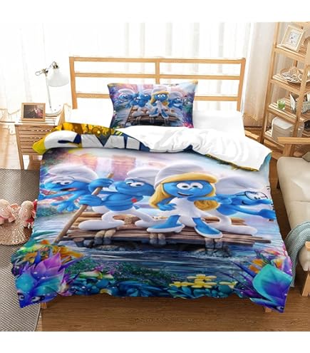 LLEERCFTY Dumbo Bettwäsche-Set Kinder | 140x200cm | Mit Reißverschluss | Mikrofaser