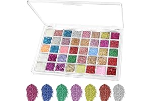 AOOSA 40 färger festival glitter ansikte, kropp glitter gel, hantverk glitter