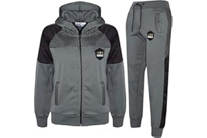 A2Z 4 KIDS A2Z 4 Enfants Garçons Filles Survêtement Sportif Jogging Costume A2Z Original Badged Engrener Panel Top Fond Fermeture Éclair Hoodie Athlétique Entraînement Workout Running Joggeur Vêtements De Sport