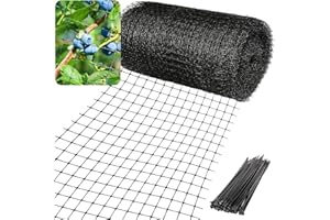 Heekcaa Bird Netting Garden Mesh Netting,2m x 10m Heavy Duty Garden Netting Bird Protection Net for Plants Vegetables Fruits Flowers with 30x Cable Ties (2 * 10M)