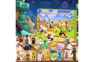 SupaWeiss Advent Calendar 2025,Christmas Advent Calendar with 24 Figures Toy,Christmas Countdown Calendar,Countdown 24 Days