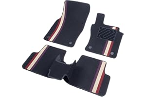 Crokomat Car Mats Fit Volkswagen VW T-ROC 2017 - Present Tailored Deluxe Vw t roc Car Floor Mats For 2017 2018 2019 2020 2021 2022 2023 2024 Velour Carpet- Set of 5 Pieces Accessories